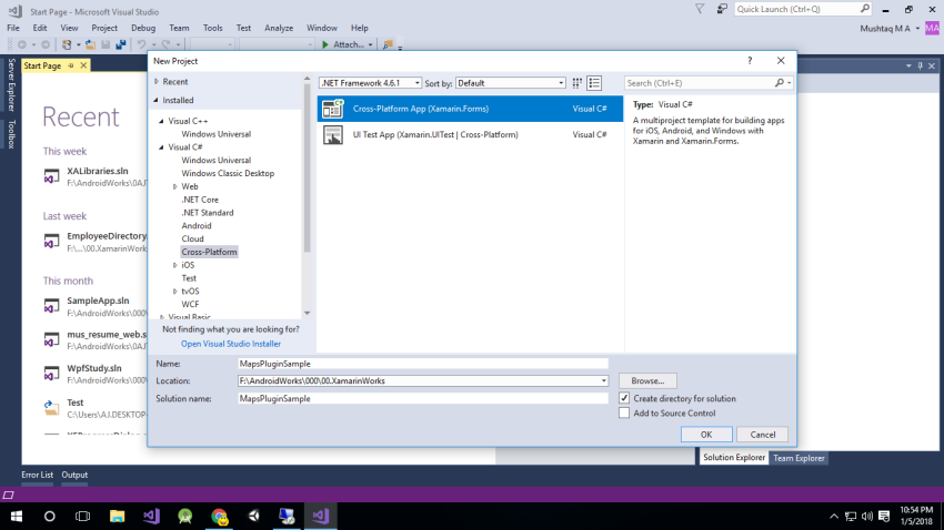 Dropdown control in Xamarin.Forms